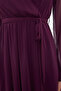 Plum Belted Double Breasted Woven Dress TWOAW20EL0789 - 4