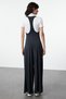 Flexible Soft Fabric Anthracite Modal Jumpsuit - TWOSS24TU00066 - 5