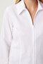 White Zippered Women's Shirt - Comfortable Fit FN03242 - 4