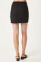 Women's Black Mini Woven Skirt Fn03240 - 5