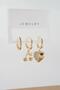 Women's VIP Series Baguette Zircon Embellished Mixed Figure 3-Piece Earrings zrk00567 - 2