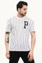 Unisex Oversize Striped Fit Crew Neck Jersey T-shirt - 3