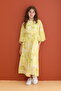Chiffon Patterned Dress with Inner Lining