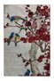 Mira Colorful Floral Branches and Blue Birds Detailed Modern Decorative Carpet Mira5505 - 5