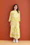 Chiffon Patterned Dress with Inner Lining - 3