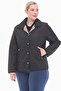 Large Size Bb Black Seasonal Quilted Coat 1039 - 2
