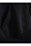 Unisex Black Gray Plain Unprinted Zippered Hooded Fleece Cardigan - 2