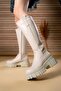 Women's Boots0012340 Beige Skin - 4