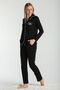 Women's Black Pajama Set Mrs. (Couple Pajama Combination Can Be Made) - 3