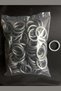 Rustic Curtain Ring Silver/Metallic Color - 100 Pieces