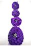 Satin Ribbon, Stoned Flower Applique, Dowry and Bundle Decoration, 8 cm Width / 8 cm Length (5 Pieces) - 4