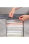 2 Pieces Large Size Striped Printed Pillow and Quilt Organizer Set - 75x40x40 Cm - 6
