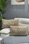 Gilded Plush Rabbit Rabbit Throw Pillow Case Rectangular - Milk Coffee