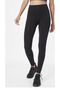 Seamless black ribbed leggings
