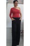 Black Beli Lastkli Seasonal Lightweight Loose-Fitting Knitted Pants with Pockets - 2