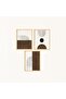 21x30 cm Boho Brown 3-Piece Wooden Framed Painting Set - 2