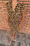 Waist Button Detailed Crepe Dress - 3