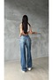 Belt Buckle Detail Baggy Jean - 6