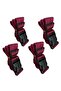 Plum Color Suitcase Safety Belt 4 Pieces Width 4cm