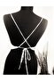 Satin Backless Blouse Crop - 3