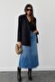 Blue Milo Stitched Jean Skirt - 4
