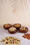 Olive - set of 4 round wooden cookie plates 9 cm - 3