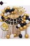 7 Letter Name and Age, King Crown Balloon Chain Birthday Set Happy Birthday Luxury Set