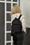 Women's Quilted Backpack Black - 4
