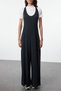 Flexible Soft Fabric Anthracite Modal Jumpsuit - TWOSS24TU00066 - 4