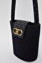 Women's Black Shoulder Bag - Model 05PO24Y1855 - 6