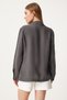 Anthracite Viscose Women's Shirt - Wide Pocket FN03243 - 3