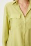 Oil Green Women's Shirt with Large Pockets - Tensel FN03243 - 6