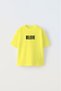 Believe Written Football Design Printed Yellow Children's T-Shirt - 2
