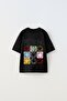 Nevermind Nirvana Written Smile Design Printed Black Kids T-Shirt - 4