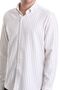 Beige Slim Fit Striped Stand Collar Cotton Long Sleeve Casual Shirt 23D 190000104 _25 - 5