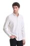 Beige Slim Fit Striped Stand Collar Cotton Long Sleeve Casual Shirt 23D 190000104 _25 - 3