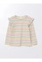LCW baby Crew Neck Long Sleeve Striped Baby Girl T-Shirt