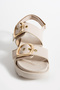 Bercına Velcro Buckle Anatomical Sole Sandals with Buckle Accessory Detail - 5