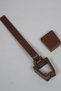 Rustic Curtain Cornice Rail Clamp and Cover Walnut Color - 4 Pieces