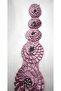 Satin Ribbon, Stoned Flower Applique, Dowry and Bundle Decoration, 8 cm Width / 8 cm Length (5 Pieces) - 3
