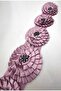 Satin Ribbon, Stoned Flower Applique, Dowry and Bundle Decoration, 8 cm Width / 8 cm Length (5 Pieces) - 2