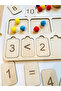Montessori Style Wooden Pompom Math Counting Board - School Learning - 2