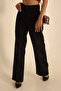 Brian 90's Black Lycra Super High Waist Wide Leg Loose Jeans Palazzo Trousers - 3