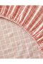 Pure Line Cotton Children's Elastic Sheet Set Powder - 3
