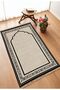 Black Digital Printed Non-slip Based Prayer Rug Prayer Rack - 75x120