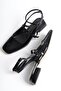 Atika Black Patent Leather Mary Jane Low Heel Casual Shoes