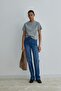 Blue Camila Straight Fit Long Jeans - 6