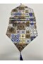 Light Brown Tile Patterned Runner and Supla Set - 4