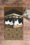 Printed Washable Kaaba Motif Gift Prayer Rug Prayer Mat 70X130Cm - 4