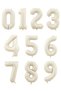 Rakam Cream Color Beige Foil Rakam Balloon 76 cm Beige Color Balloon Rakam Helium Balloon
